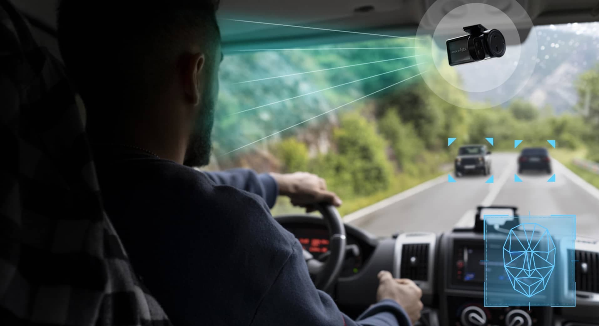 Automatically identify fatigue patterns in your drivers, cellphone usage, seatbelt usage, or collision alerts with our ADAS cameras and artificial intelligence algorithms